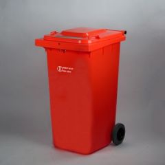 Waste container for hazardous industrial waste DID 240 l., UN-approved, red 