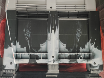 Palox plastique 120x100x76 cm 610L étanche 4 pieds MARBLE