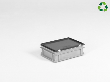 Kunststof kist 10 liter met afsluitbaar deksel