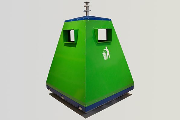 Waste container events, 2800 litres, 2111x1485x1485 mm